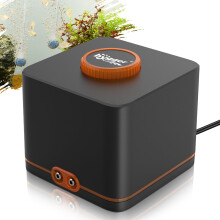 hygger Aquarium Air Pump,Ultra Silent Fish Tank Air Pump for Aquarium with 2 Air Outlets, 7W Adjustable Airflow Oxygen Pump with Air Tubings