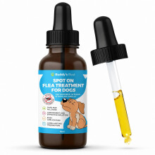 Buddy’s Best Spot-On Flea & Tick Protection for Dogs | Natural Formula with Essential Oils | Helps Maintain a Flea-Free Coat | Long-Lasting, Easy-to