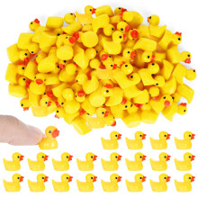 SEPVEL 42 Pcs Mini Ducks, Yellow Resin Ducks and Figures Miniature Tiny Ducks for Decoration Miniature Garden Landscape Gardens, Bonsai, Hidden Game,