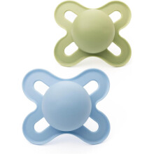 MAM Original Start Soothers | 0-2 Months | 2 Pack | Newborn Dummies | Comes in Dummy Steriliser Case | Sustainable Materials | Baby Accessories for N