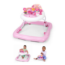 Bright Starts JuneBerry Walk-A-Bout Walker with Easy Fold Frame for Storage, Ages 6 Months +