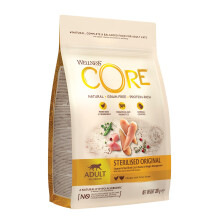 Wellness CORE Sterilised Original 300g, Chicken & Turkey – Dry Cat Food for Sterlised/Indoor Cats, Grain-Free, Natural, Hypoallergenic, Protein-Rich