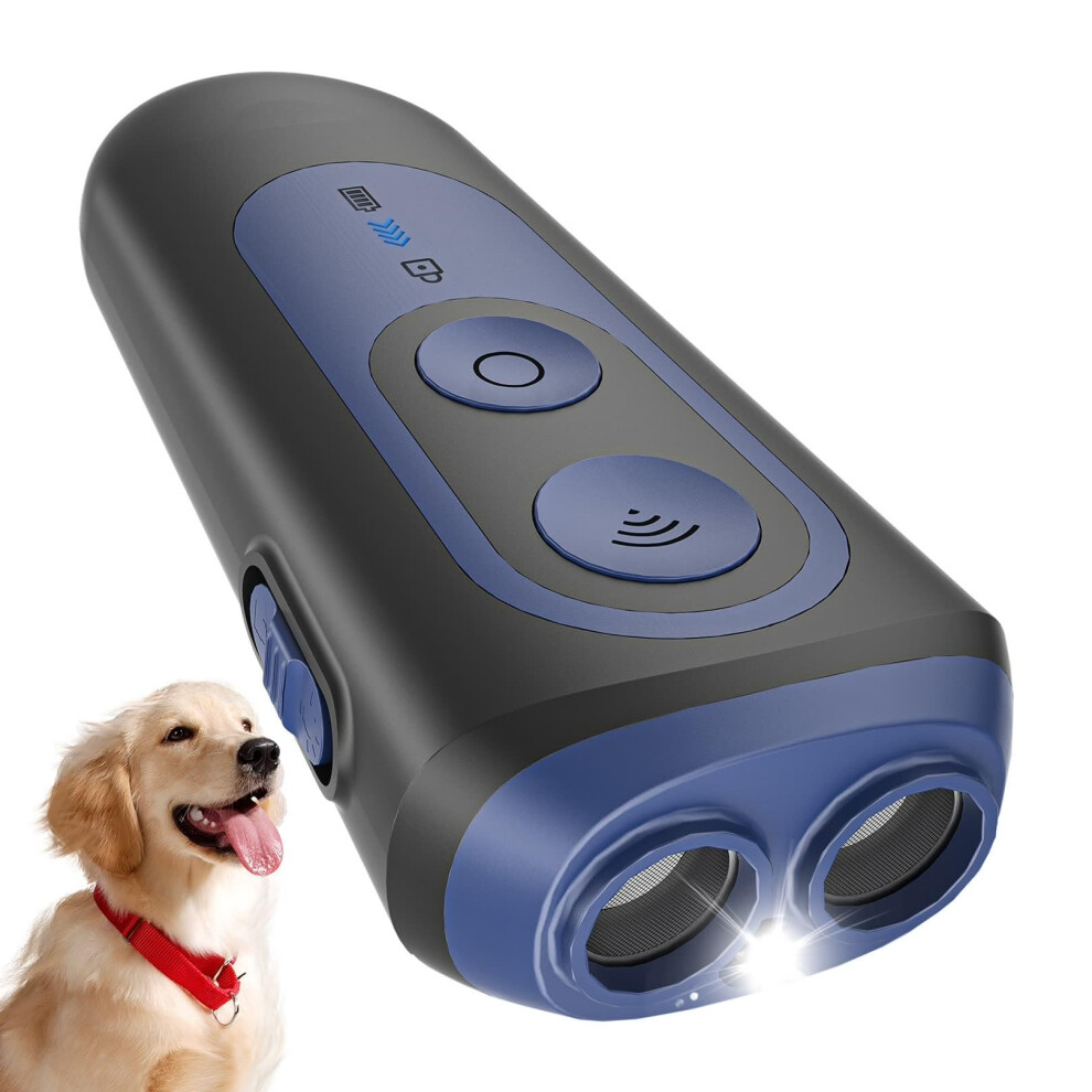 Holercoco Anti Barking Device For Dogs, Ultrasonic Dog Barking Deterrent Devices With 3 Modes, Dog Bark Control 50Ft Range With 30 Days Batt