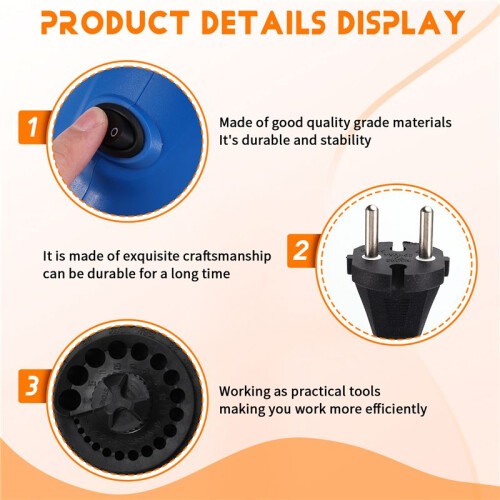 Power Drill Bit Sharpener for 1/8in-15/32in 3-12mm Twist Drill Bit Sharpener Grinder Drill Bit Sharpener Machine EU Plug