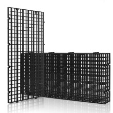 LINLAN 4 Pieces 5.9x11.8in (15X30cm) Aquarium Grid Plastic, Fish Tank Divider, Egg Crate for DIY Filtration and Bottom Protection in Aquasca