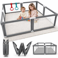 Foldable Baby Playpen - Portable, Spacious & Sturdy Play Yard for Babies and Tod