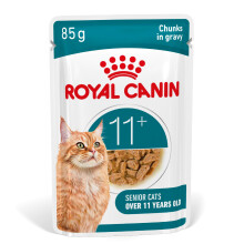 Royal Canin Ageing 11+ Senior Wet Cat Food Chunks In Gravy 12 x 85g