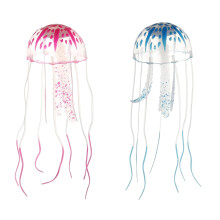 RUIENGCOMM 2Pcs Fish Tank Jellyfish Decoration Aquarium Decorations Colorful Jellyfish Ornament with Luminous Effect Luminous Ellyfish Fish Tank Deco