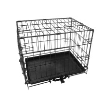 Signzworld Dog Crate 18 inch with Removal Tray Folding Metal Puppy Cage Pet Training Animal Carrier Extra Small
