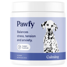 Pawfy Calming Chews for Dogs | Chamomile, Valerian Root & Passionflower Formula | Dog Anxiety & Stress Relief | Fireworks, Separation & Travel Suppor