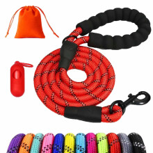 Training Lead for Dogs, 1.5M 3M 5M 10M 15M 20M 25M 30M Long Rope Dog Leash with Carabiner Clip and Soft Padded Handle, Reflective Recall Durable Leas