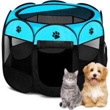JupiterJX Pet Foldable Playpen Dog Cat Puppy Pen For Indoor Play Pen Crate, Breathable Mesh Carrier Kennel Soft Cage Tent For Extra Large Dogs Travel