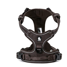 WINHYEPET True Love Dog Harness No Pull Front Clip Vest Dog Car Harnesses Adjustable with Handle Four Points Of Adjustment Reflective Padded Oxford M