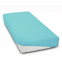Pack of 2 Stretchy Soft Cotton Jersey Kids Bedding 16080 cm Nursery Fitted Sheets for Baby/Toddler Junior Cot Bed/Crib (Blue)