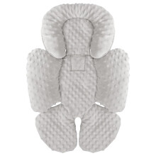 KAKIBLIN Infant Car Seat Insert, Baby Carseat Head & Body Support for Newborn, 2-in-1 Reversible Baby Car Seat Cushion, Soft Stroller Cushion Insert