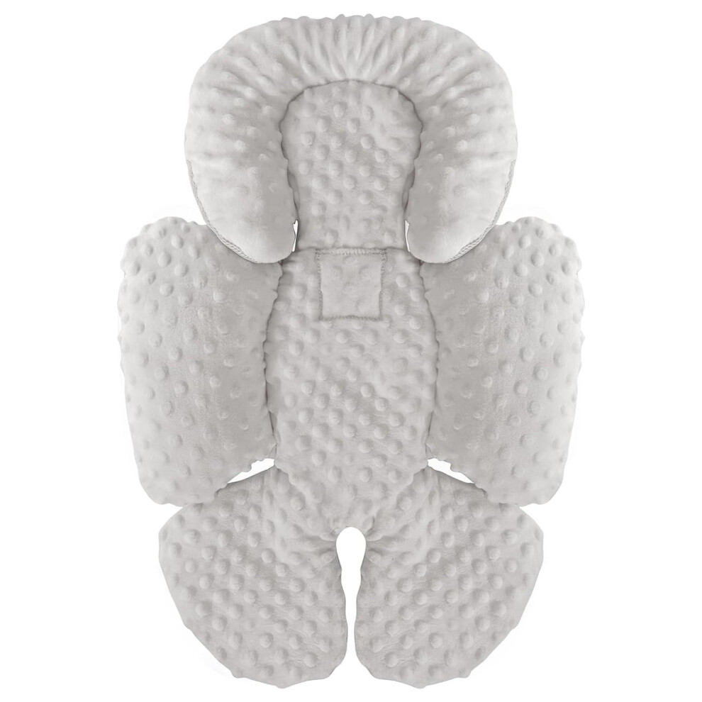 Kakiblin Infant Car Seat Insert, Baby Carseat Head & Body Support For Newborn, 2-In-1 Reversible Baby Car Seat Cushion, Soft Stroller Cushion Insert