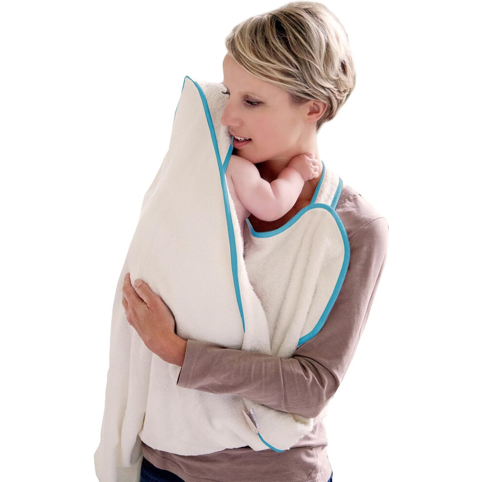 Cuddledry Hands Free Baby Bath Towel | Luxuriously Soft Bamboo & Cotton Hooded Baby Towel | Apron Towel For Safe Babies Bathtime | Perfect Newborn Gi