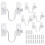 6 Pcs Window Safety Locks, Self-Adhesive Window Restrictor for UPVC 1