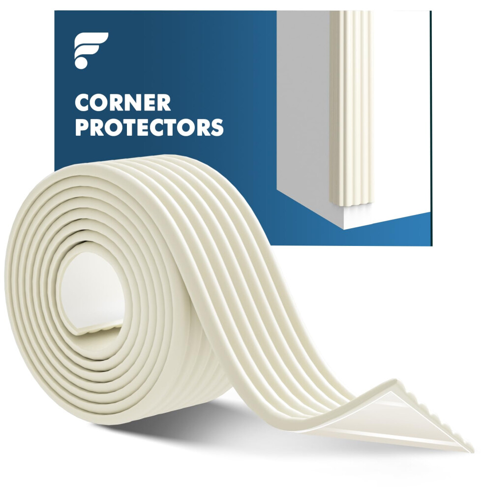 Shinfly Edge Protectors, 5M Soft Self-Adhesive Foam Corner Bumpers Safety Strip, W-Shape Corner Protector For Kids & Child Safety On Sharp Corners Gu