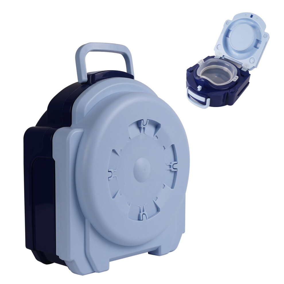 Hibtn Travel Potty For Toddlers, Portable Toddler Potty Toilet Seat, Blue