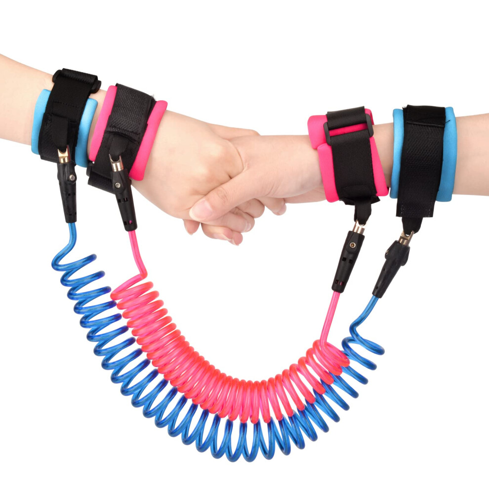 2.5M Anti Lost Wrist Link Belt, 360Rotate Security Elastic Wire Rope For Baby And Toddler Reins, Safety Leash Wristband/Hand Harness For Walking And 5006940513223