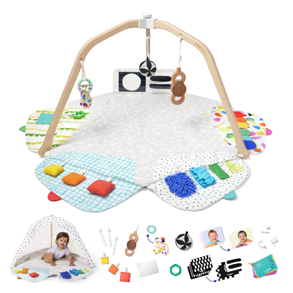Lovevery | The Play Gym | Award Winning For Baby, Stage-Based Developmental Activity Gym & Play Mat For Baby To Toddler