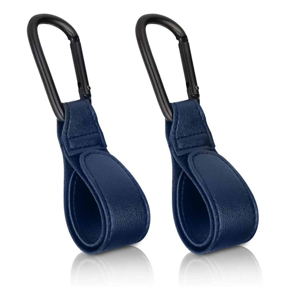 Esteopt Pram Hook Clips, Pack Of 2 Buggy Clips Carrier Pram Hooks, Pram Bag Holder Made Of Leather, Bag Hooks For Strollers, Pram Clips, Pram Hooks For Bags,