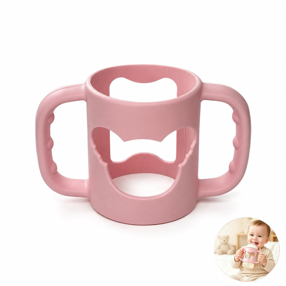 Admygo 1Pcs Bottle Handles, Silicone Bottle Holder With Non-Slip Easy Grip, Ergonomic Bottle Handle, Dishwasher Safe, For Infants 6+ Months, Feeding Bottle