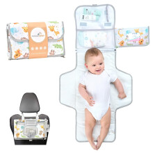 Portable Baby Changing Mat XL-Foldable Waterproof Changing Mat Ideal as a Newbor