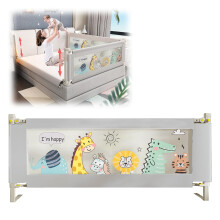 EAQ Toddlers Bed Rails Bed Guard for Single Bed Multi Gear Adjustable Height Seamless Press Guard rail Kids Great Fit Full-Size Queen & King Mattress