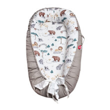 SONARIN Baby Nest for Newborn and Babies,Double Sided,Baby Bassinet for Bed/Lounger/Nest/Pod/Cot Bed/Sleep, Breathable,100% Cotton Hypoallergenic,Por