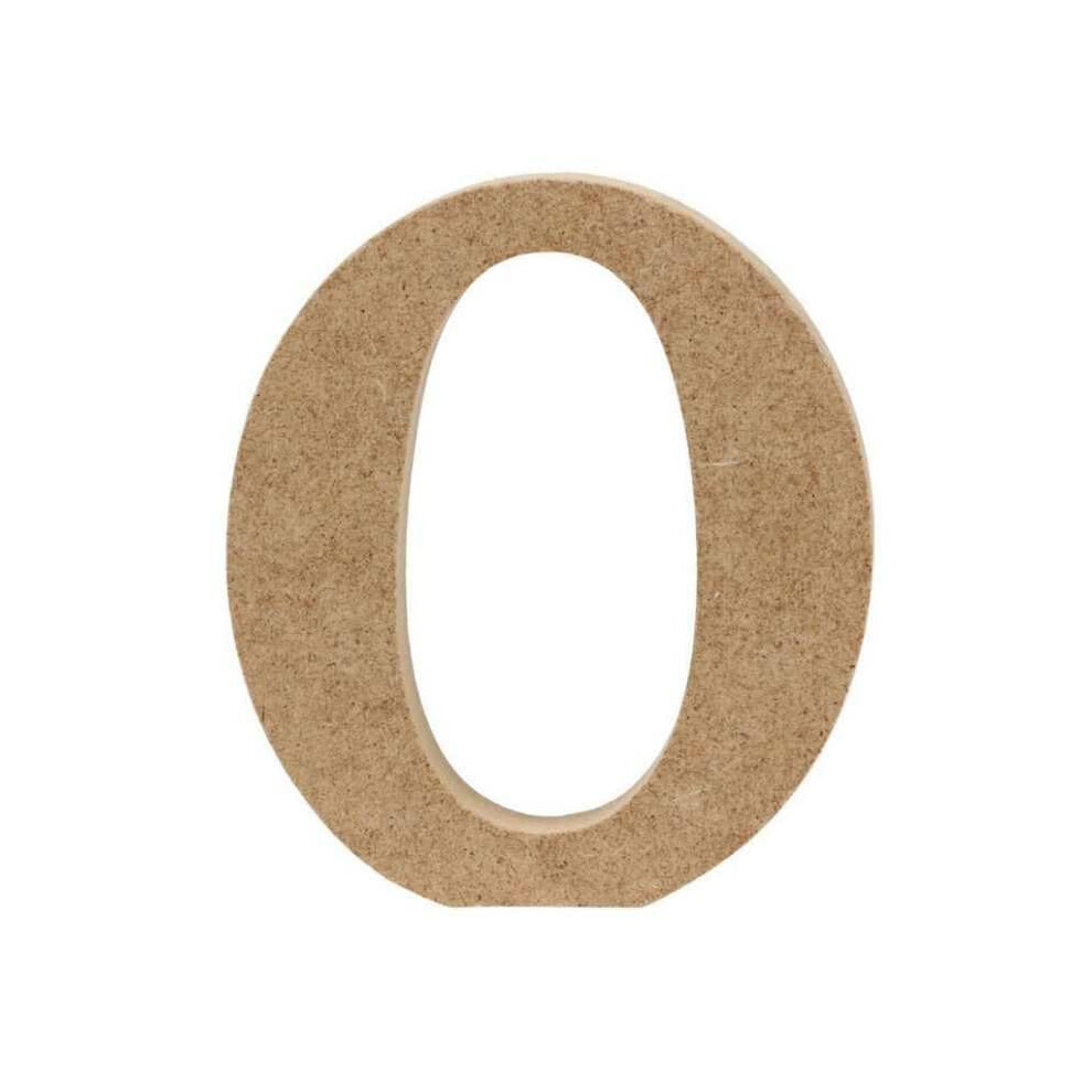 Habercrafts Mdf Wooden Letters For Crafts - Letter O (Small 10Cm High X 2Cm Deep) Large Free Standing For Personalised Names & Decor