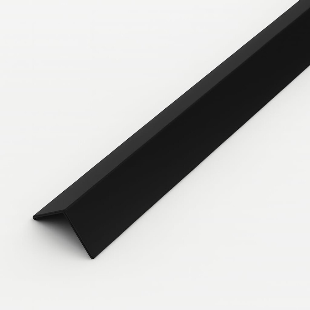 Home Smart H-Smart Black Pvc Angle Trim 10Mm X 10Mm X 1M – Single Pack | Smooth Corner Protector For Diy, Home & Commercial Use