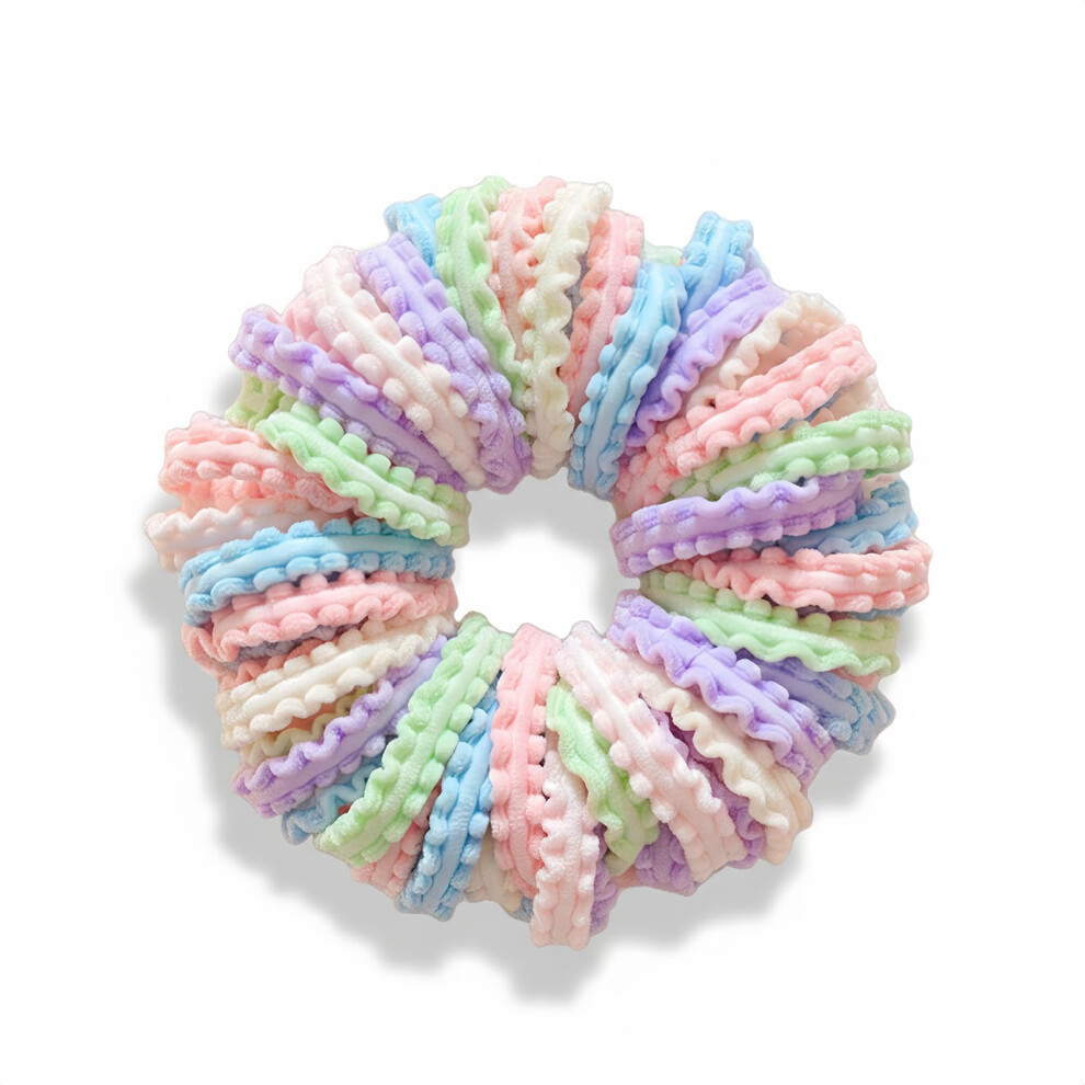 Cosyhav 50Pcs Baby Hair Bands, Soft Cotton Toddler Hair Ties, No Snag Elastic Hair Bobbles For Infants And Kids, Mini Seamless Ponytail Holders In Ma