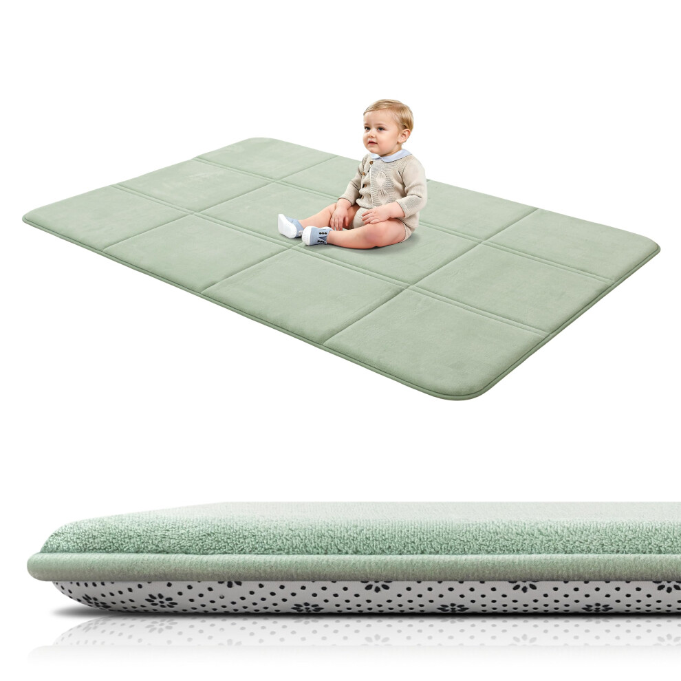 Bybyme 3Cm Thick Baby Play Mat For Floor, 120 * 180Cm Foldable Playpen Mat With Non-Slip Backing For Infant, Kids And Toddler Crawling, And Perfect Ca
