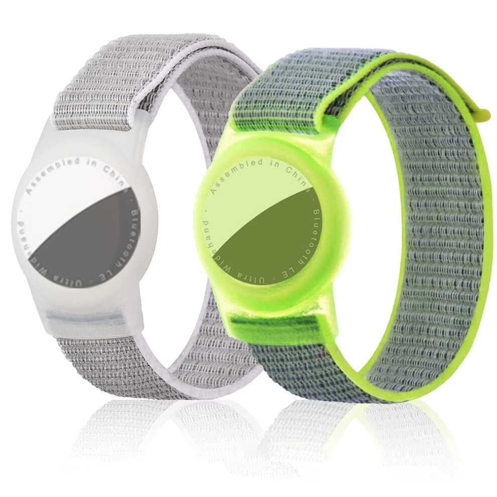 Dingfeiyu 2 Pack Wristband For Airtag Kids Adult, Waterproof Bracelet, Adjustable Anti Lost Airtrack Wristband Nylon For Toddler Child And Men Women 5001133536065
