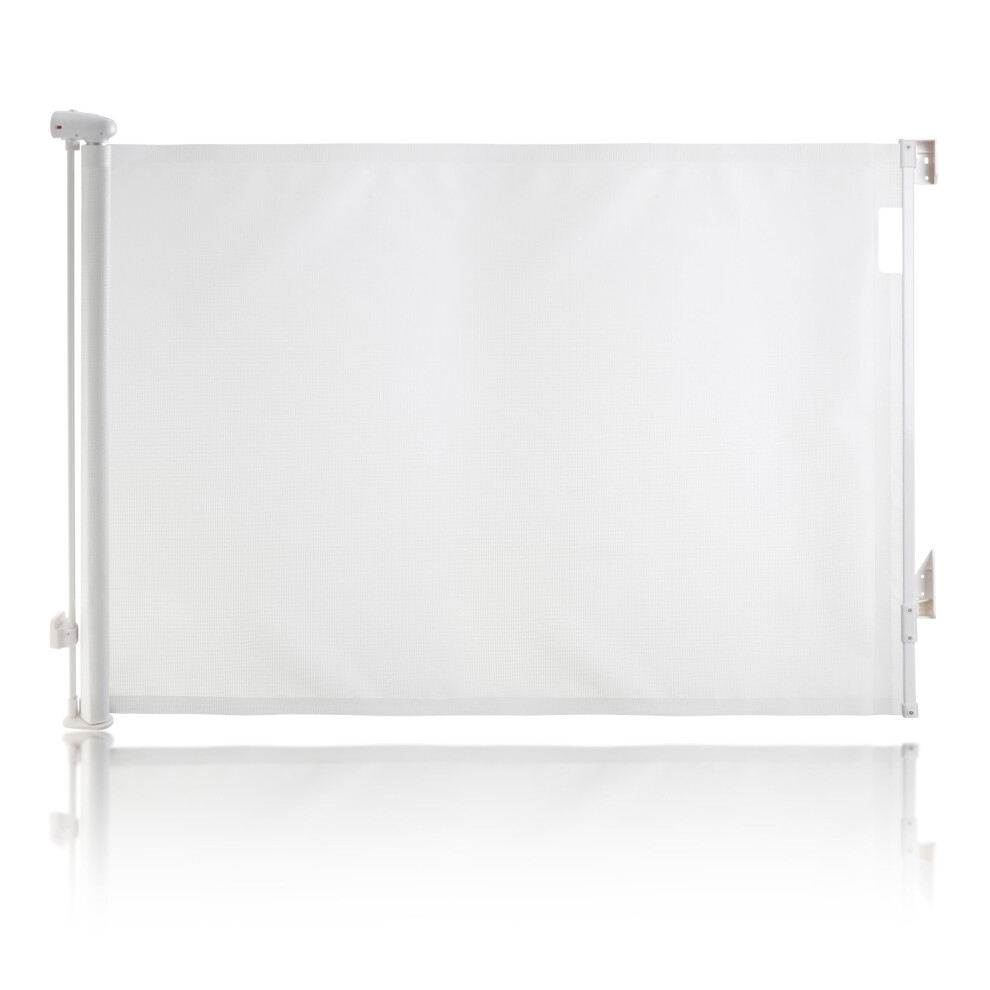 Dreambaby Glide N Hide 90Cm Extra Tall, 140Cm Wide Retractable Baby Gate - Ideal For Stairs, Doorways & Halls, Durable Mesh, Ezy-Check Indicator, Dog