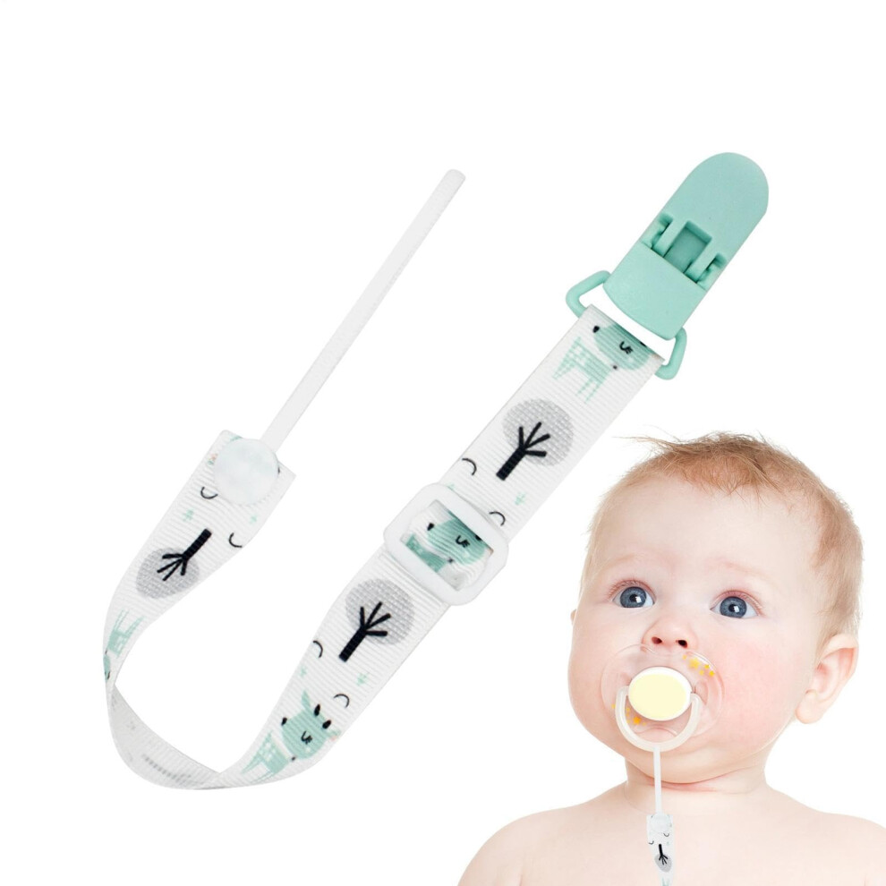 Pacifier Clip - Soother Holder with Silicone Beads | BPA Free, Adjustable Strap for Teethers, Pacifiers Toys, Safe Stylish Accessory for Adjustable a
