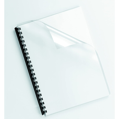 Fellowes Fellowes Binding Covers Clear A4 PVC 180 Micron - Pack of 25 1