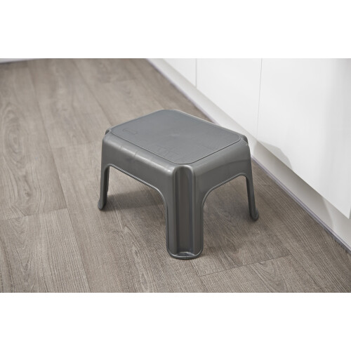 Addis Addis Step Stool Solid, Metallic Silver, 1 510044 1