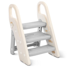 Onasti Foldable Step Stool for Kids, 2 Steps - 3 Steps Height Adjustable Toddler Step Stool, Toilet Steps for Potty Training