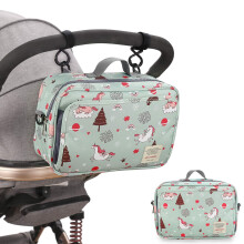MEYTEILAY Baby Nappy Bag Small Portables Stroller Storage Bag Waterproof Hanging Diaper Bag for Baby Going Out (Unicorn)