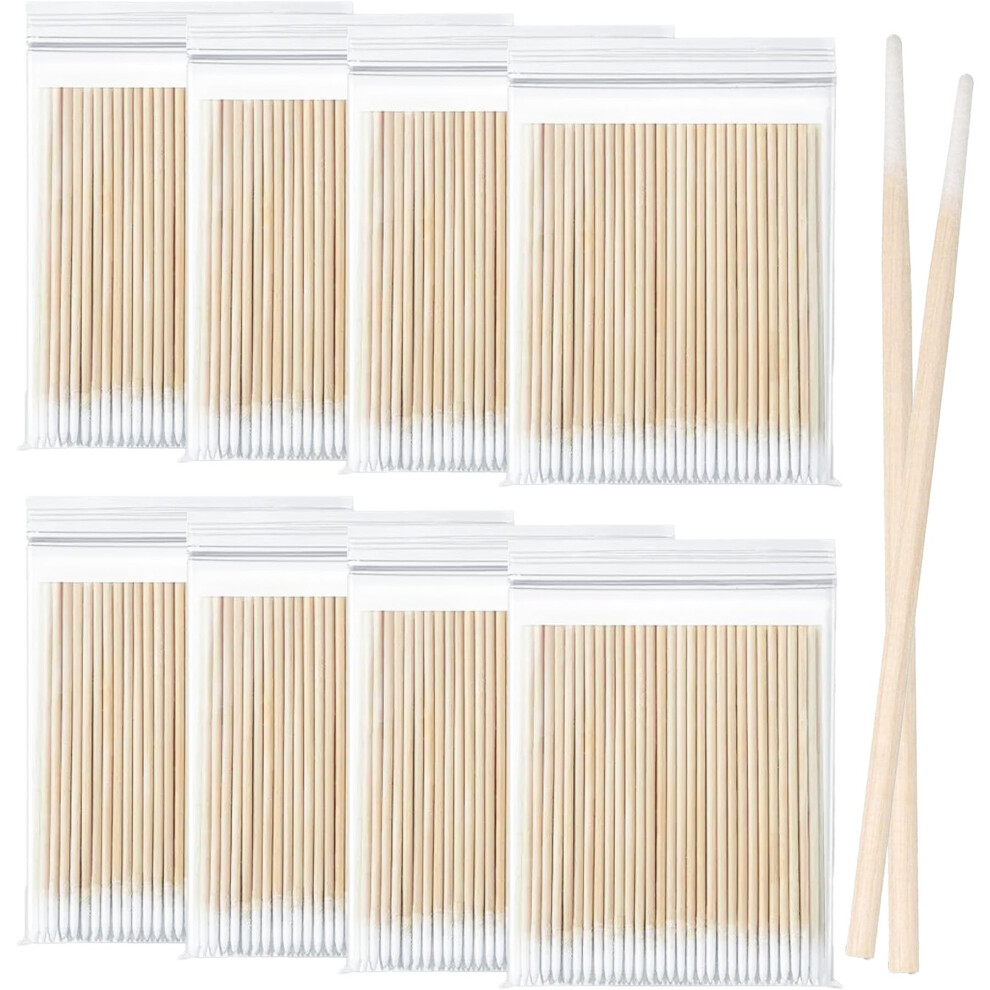 Zocone 800 Count Microblading Cotton Swabs, 7 Cm Cotton Swabs Pointed Tip, Diaposable Cotton Tipped Applicator, Single Headed Pointed Cotton Buds, Co