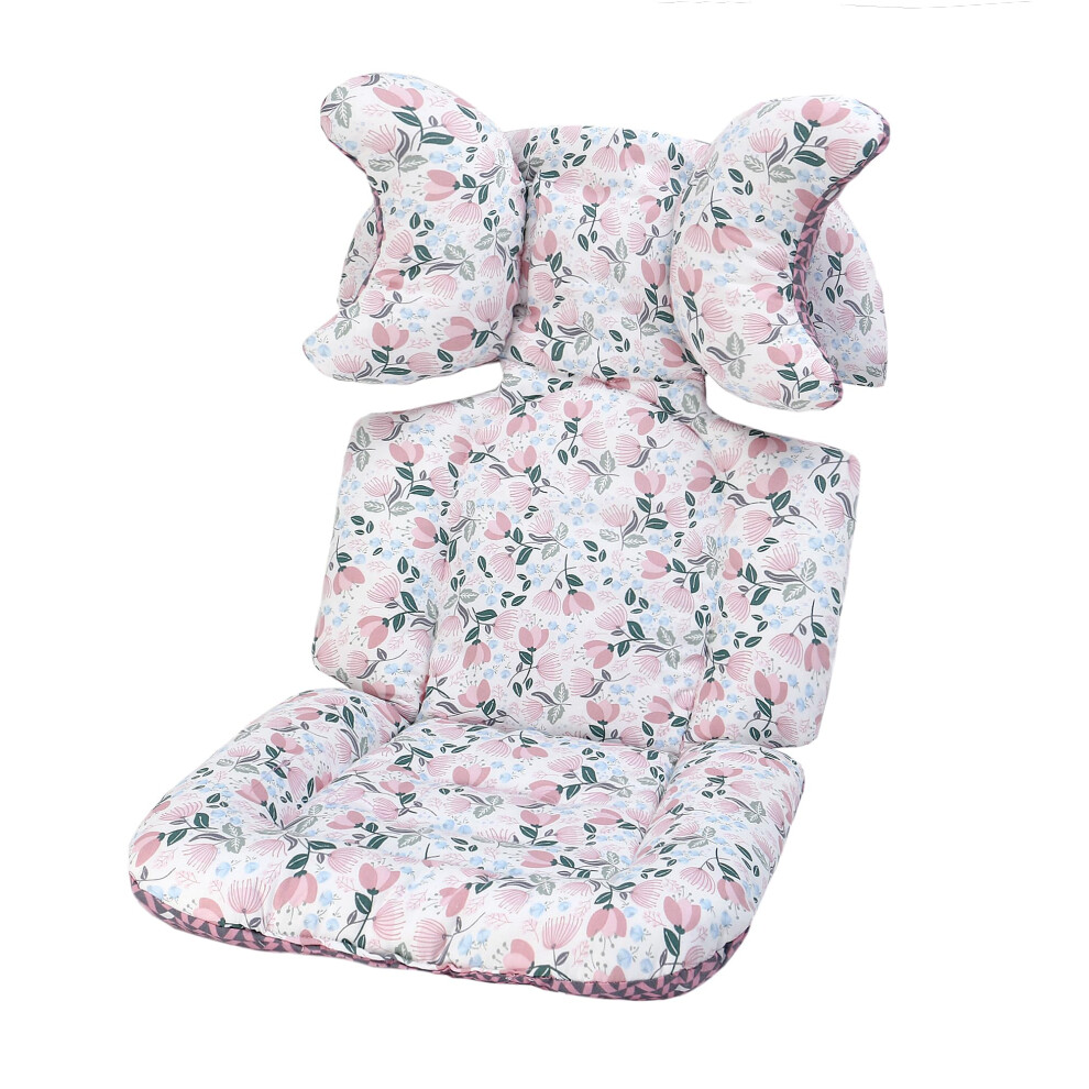 Baby Pushchair Seat Liners,Removable Stroller Cushion Seat Liner,Universal 100% Cotton Pram Insert Pad,Pushchair Seat Covers Thick For Pram Buggy Bab Lat Lee And Town