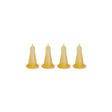*Multibuy* Pack of 12 White Cotton Popover Bibs