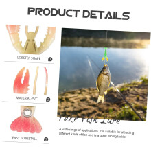 Simulation Fishing Lure Kit 5pcs Mixed Colors Artificial Baits for Soft Squid Lures Night Fishing