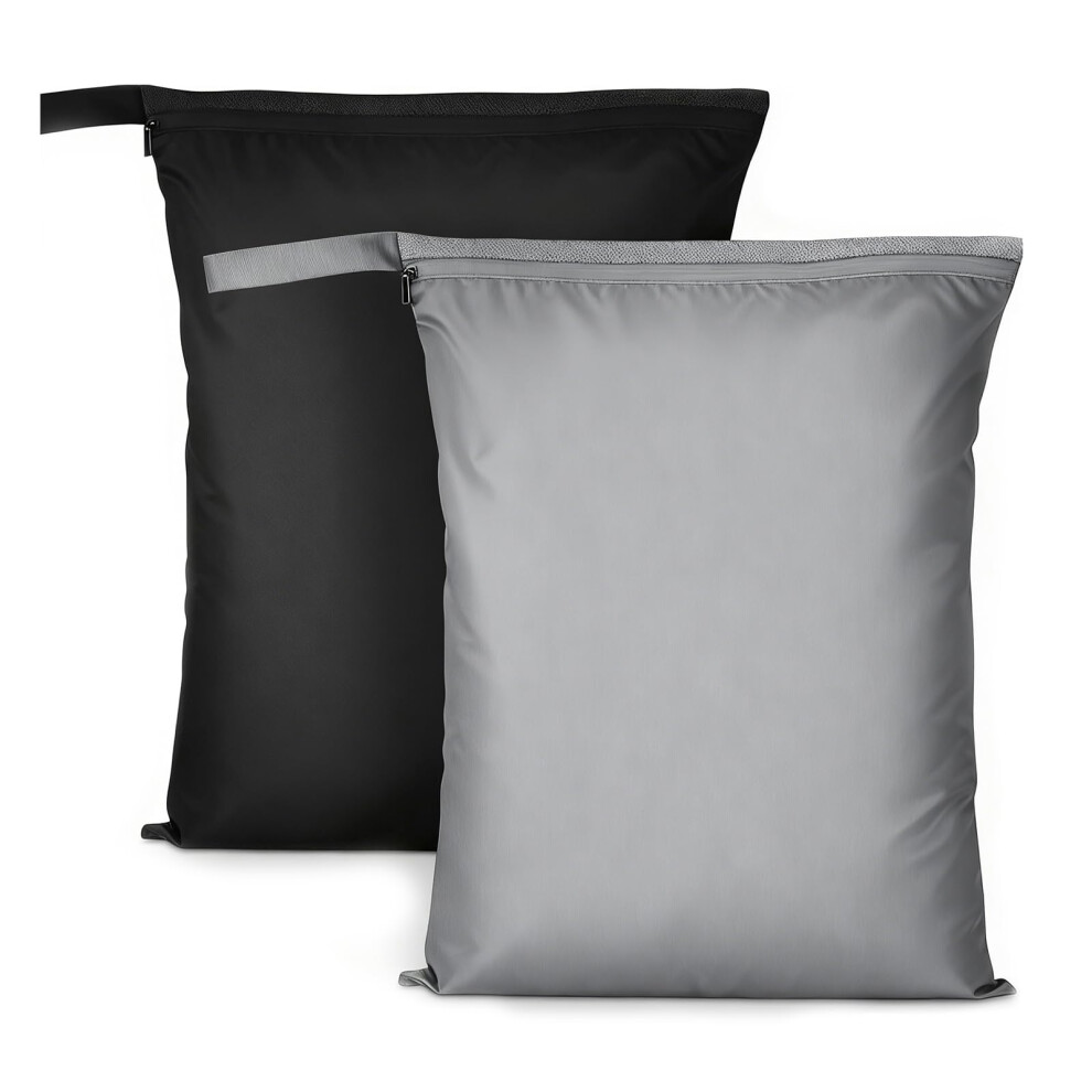 2Pcs Wet Bag, Travel Laundry Bag, Waterproof Laundry Bags For Dirty Gymnastics Clothing Wet Swimsuits Gym Rthynti