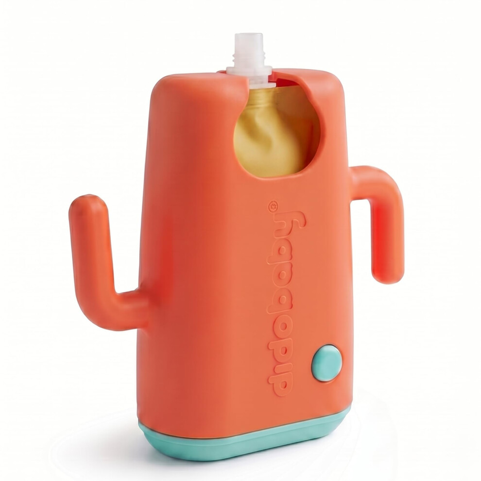 Didobaby Didopoucher - Squeeze Proof Holder For Food Pouches - Allows Baby To Self-Feed And Avoid Messes - 2 In 1, Also For Drink Boxes - Encourages