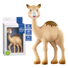 Sophie la Girafe Al'Thir – Iconic 100% Natural Rubber Camel Teether – Multi-Sensory Toy for Babies – Gentle Squeaker, Easy Grip, C