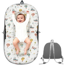 YGJT Baby Nest for Newborn Baby Lounger for 0-12 Months, baby bassinet Nest Pod Converts to Backpack for Easy Travel, Newborn Essentials Babies Gifts